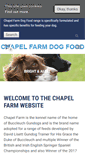 Mobile Screenshot of chapelfarmdogfood.co.uk
