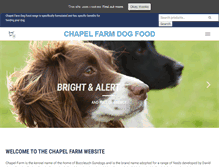 Tablet Screenshot of chapelfarmdogfood.co.uk